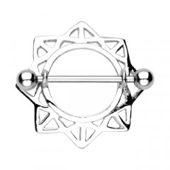 Piercing do bradavky so štítom