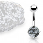 Piercing do pupku - obsisian