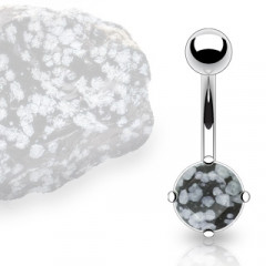 Piercing do pupku - obsisian