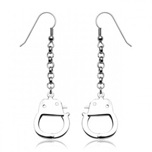 Oceľové náušnice - putá