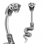 Piercing do pupku - kobra
