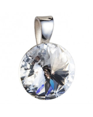 Strieborný prívesok rivoli Crystals from Swarovski® Crystal