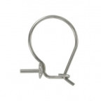 Oceľový náušnicová klapka - 1 kus