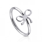 Piercing do nosa - mašlička