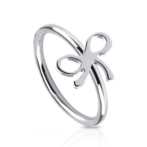 Piercing do nosa - mašlička