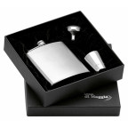 Oceľová vrecková fľaša - ploskačka 185ml + 2 kalíšky 30 ml a lievik