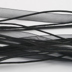 Čierna šnúrka na krk z organzy, dĺžka 45 cm