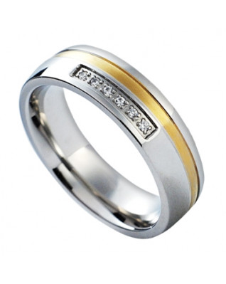 NSS1018 Dámsky snubný prsteň so zirkónmi