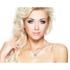 Oceľová retiazka s príveskom v tvare srdiečka