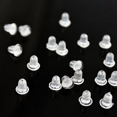 Náušnicový puzetový uzáver silikónový - 1 kus