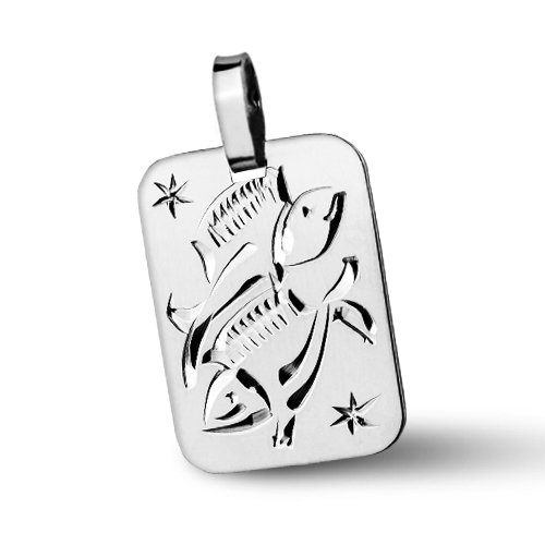 Strieborný prívesok znamenia RYBY