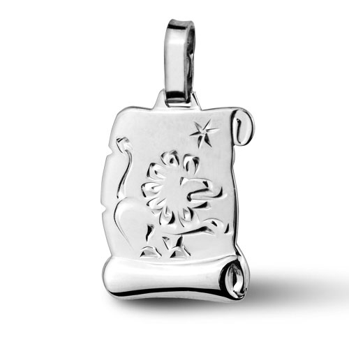 Strieborný prívesok znamenia LEV