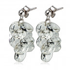 Strieborné náušnice s kryštálmi Crystals from Crystals from Swarovski®, Crystal