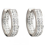 Strieborné kruhy 22mm s kryštálmi Crystals from Swarovski®