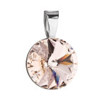 Strieborný prívesok rivoli Crystals from Swarovski® Silk