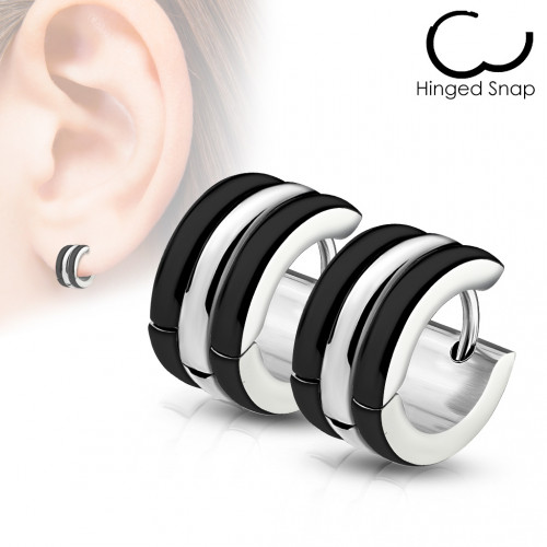 Oceľové náušnice - krúžky