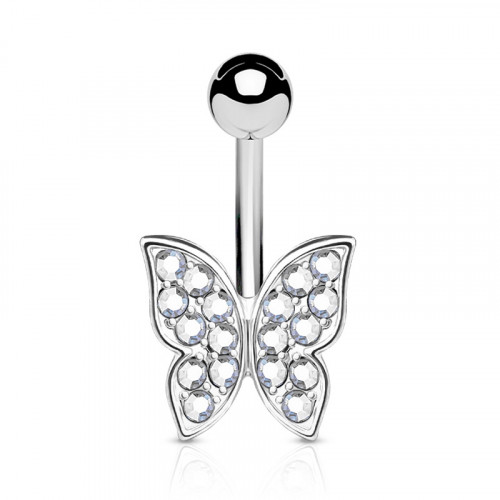 Piercing do pupku - motýlik