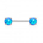 Piercing do bradavky, modrej opály