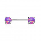 Piercing do bradavky, fialové opály
