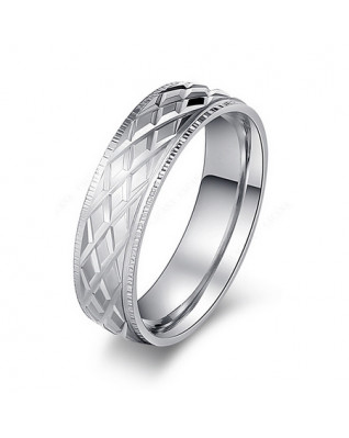 OPR0087 Pánsky oceľový prsteň, šírka 6 mm