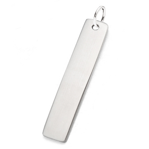 Oceľový prívesok - obdĺžnik 6 x 32 mm