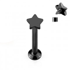 Piercing do brady - labreta čierna