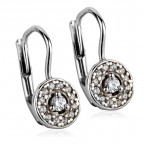 Dievčenské strieborné náušnice so zirkónmi