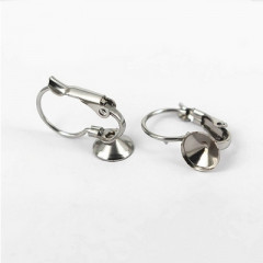 Oceľové náušnicové zapínanie RIVOLI 6 mm - 1 kus