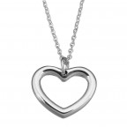 Oceľová retiazka s príveskom - srdce
