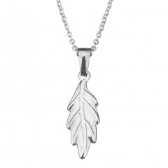 Oceľová retiazka s príveskom - lístoček