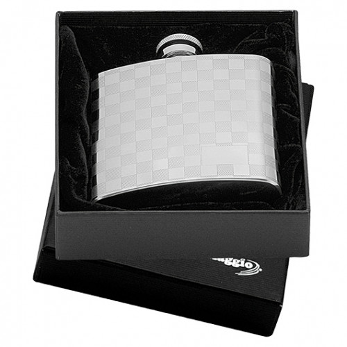 Oceľová vrecková fľaša - ploskačka 180ml v darčekovom balení