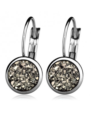 Oceľové náušnice, SILVER