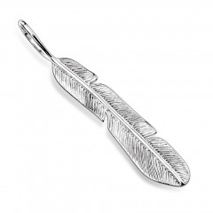 Oceľový prívesok pierko