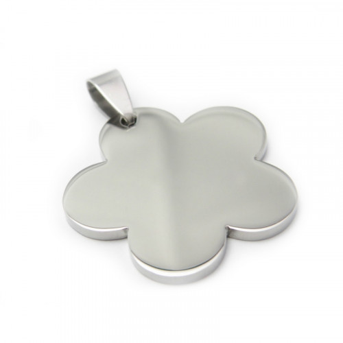 Oceľový prívesok kytička