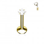 Piercing do brady pozlátený