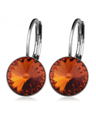 Oceľové náušnice - Tea Color, 8 mm