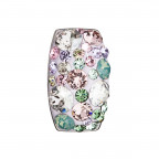 Strieborný prívesok Crystals from Swarovski®, Sakura