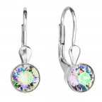 Strieborné náušnice s kryštálmi Crystals from Swarovski® Paradise Shine