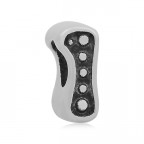 Navliekací oceľový prívesok korálku - číslice 1