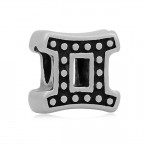 Navliekací oceľový prívesok korálek - znamení blíženci