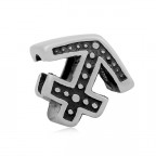 Navliekací oceľový prívesok korálik - znamenie strelec