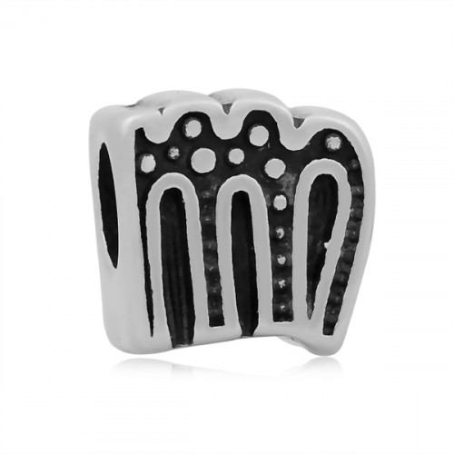 Navliekací oceľový prívesok korálik - znamenie panna