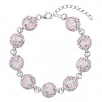 Strieborný náramok s kryštálmi Crystals from Swarovski®, Magic Rose