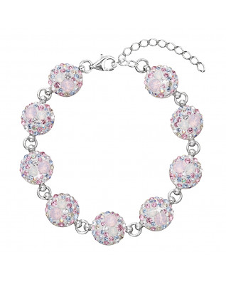 Strieborný náramok s kryštálmi Crystals from Swarovski®, Magic Rose