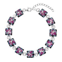 Strieborný náramok s kryštálmi Crystals from Swarovski®, Galaxy