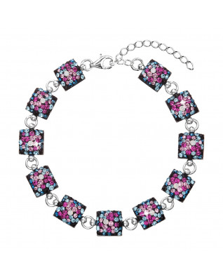 Strieborný náramok s kryštálmi Crystals from Swarovski®, Galaxy