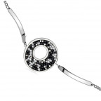 Oceľový náramok s kryštálmi Crystals from Swarovski® BLUELIZED