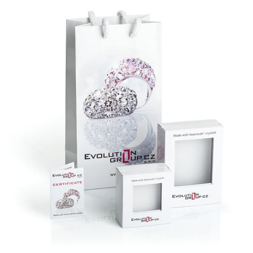 Strieborný prívesok rivoli Crystals from Swarovski® Silk