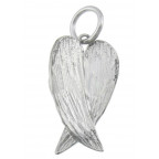 Prívesok oceľ - skrížené anjelské krídla malé