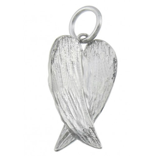 Prívesok oceľ - skrížené anjelské krídla malé